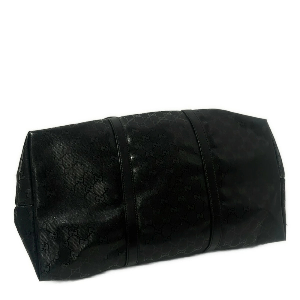 GUCCI Imprime Handbag Black Leather - Picture 4 of 7